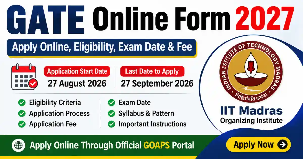 GATE Online Form 2027
